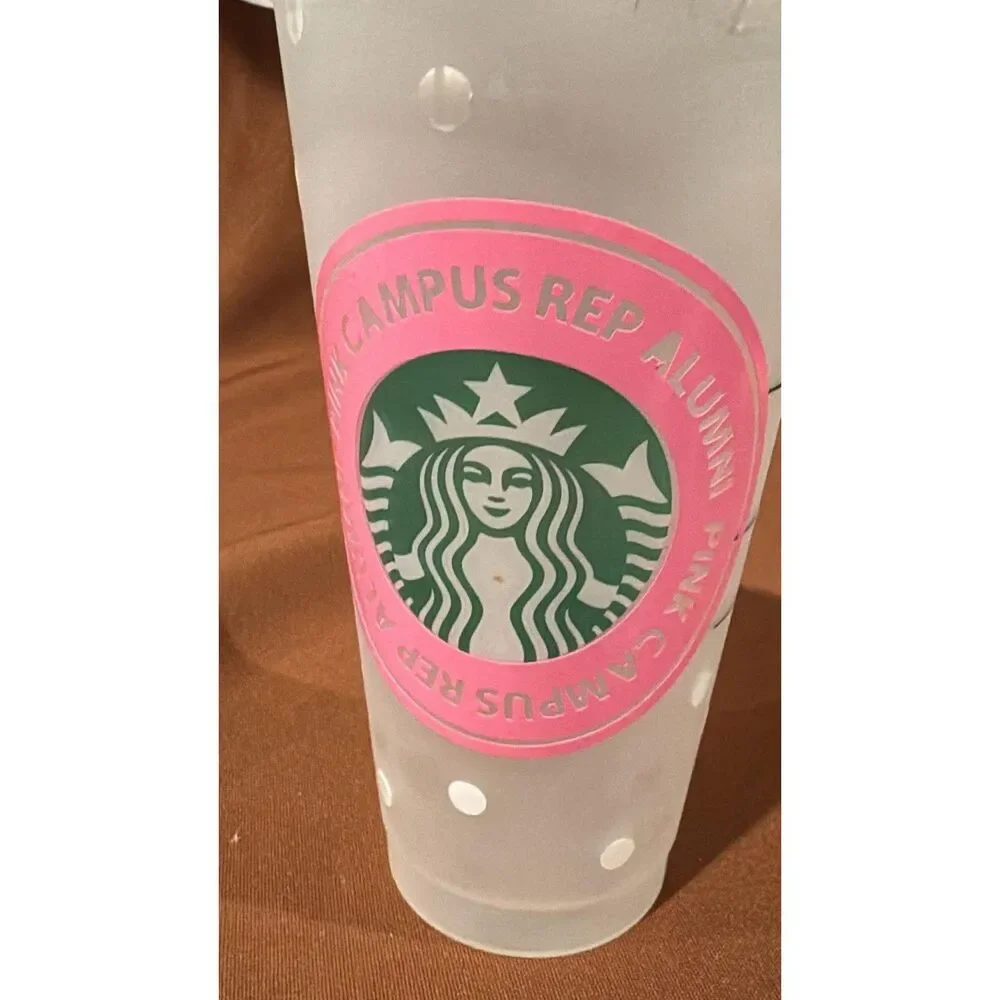 Starbucks pink cold